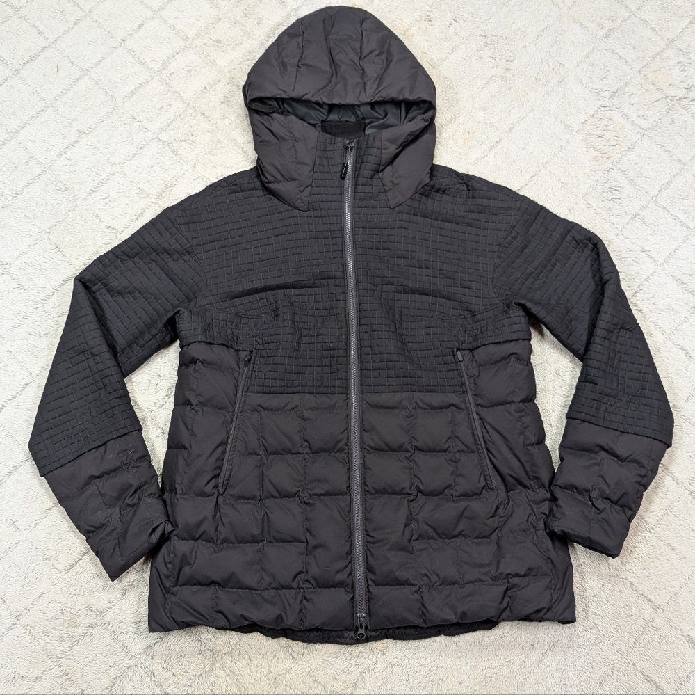 The North Face Jacket Womens L Black Cryos Quilted Hybrid Down Hooded Parka